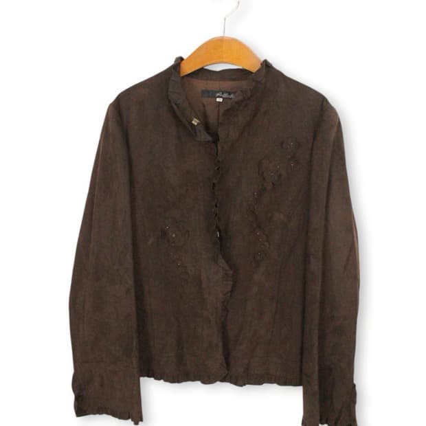 빈티지 페이크 스웨이드 자켓