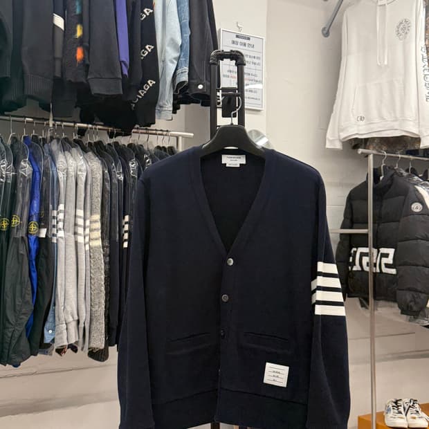 [4] 톰브라운 사선완장 코튼 가디건