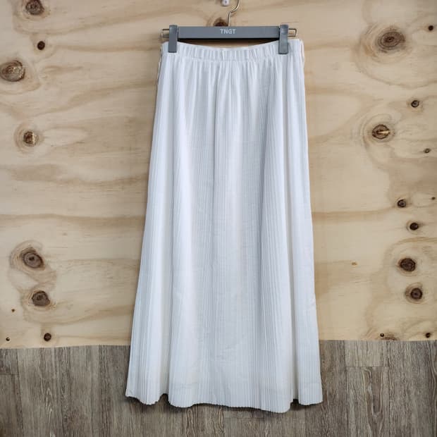 683) 코스 COS 플리츠 롱스커트