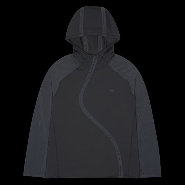 4 산산기어 웨이브 롱슬리브 블루 차콜