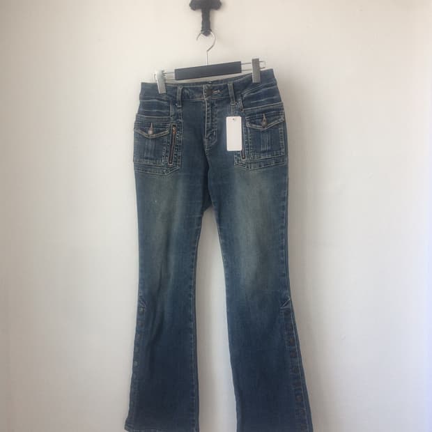 Pocket point denim pants