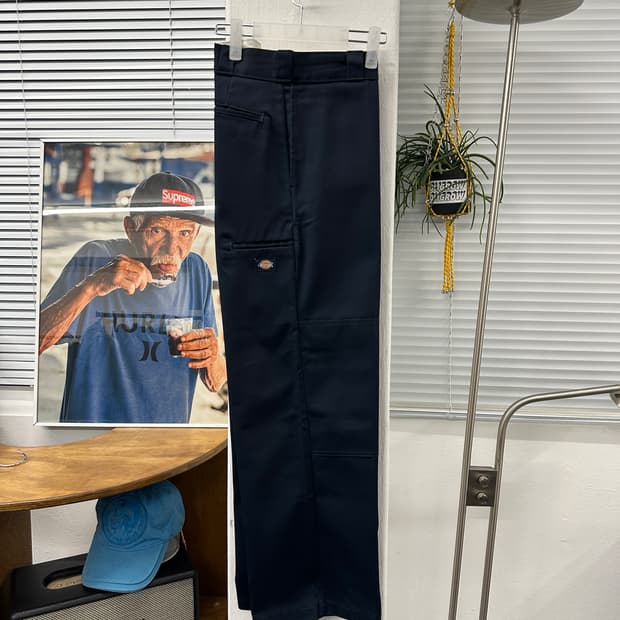 double knee pants 34x30 (navy)