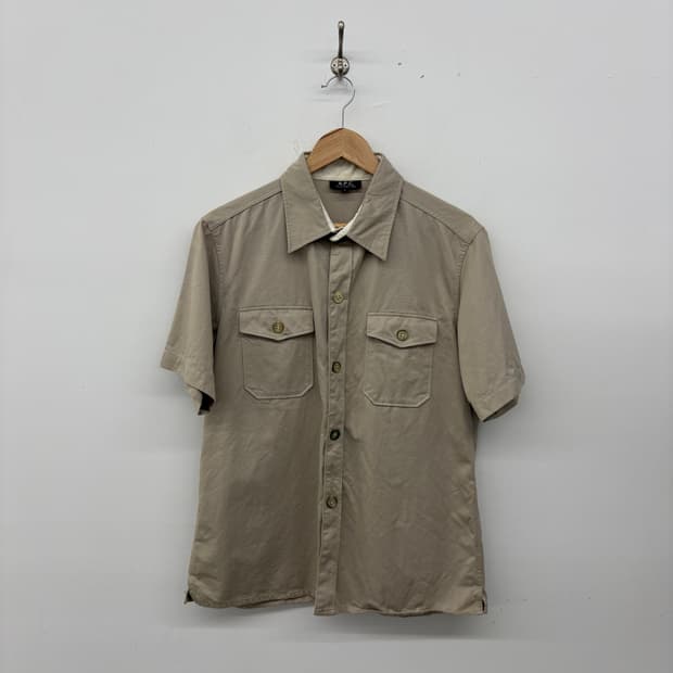 A.P.C. 베이지 반팔 셔츠 남성S