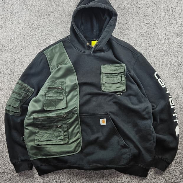 칼하트 포켓 베스트 커스텀 스웻 후드 티셔츠 ( 2XL ) / 10988