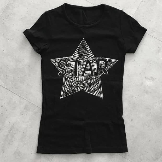 Vintage y2k star cubic t shirt