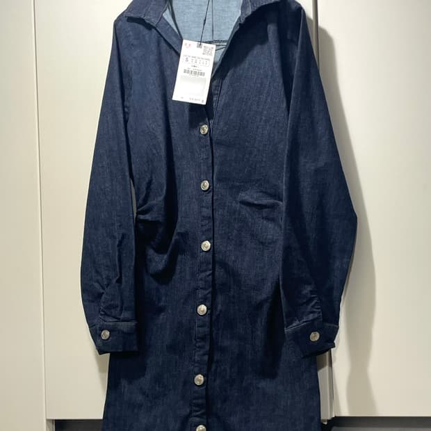 자라 데님 미니 원피스 s 새상품