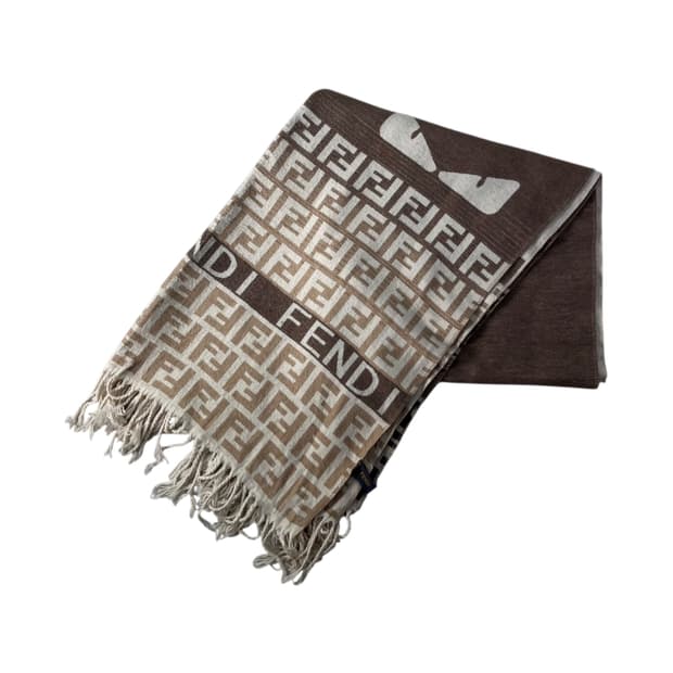 펜디 캐시미어 실크 모노그램 머플러 