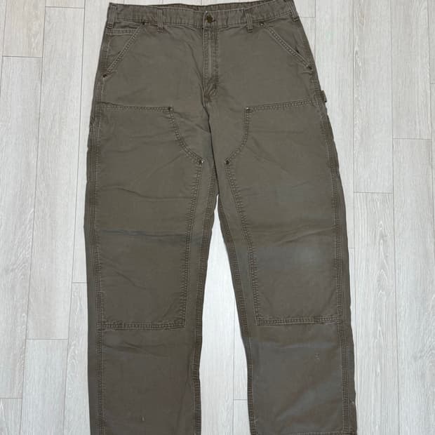 칼하트 더블니 팬츠 36x32 B195 LBR