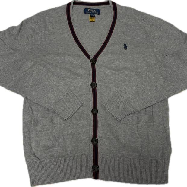 Polo Ralph Lauren V넥 피마 가디건 M