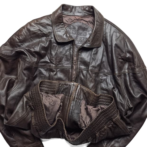 [L] TORRAS 리얼레더봄버자켓