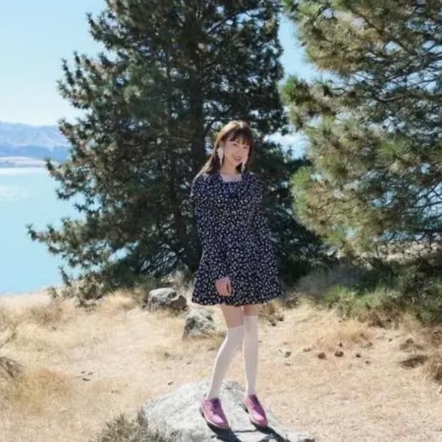 lmml studio 프린세스리본 원피스 네이비