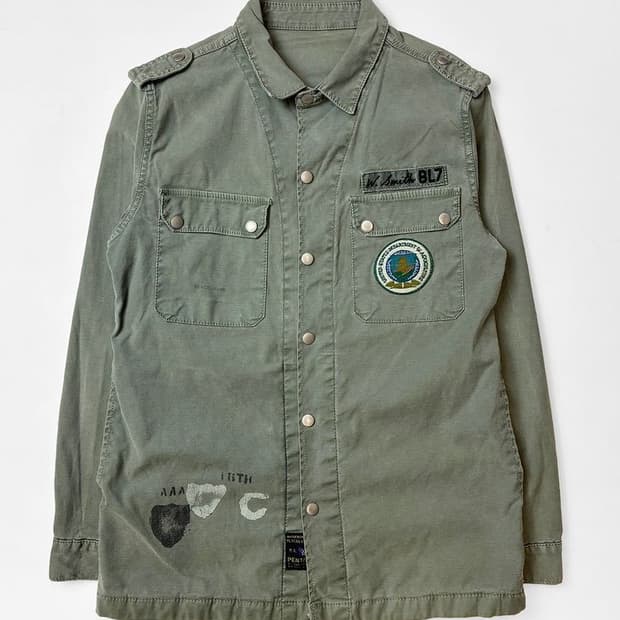 블랙라벨 펜타곤 00s 밀리터리 야상 셔츠 PN5074