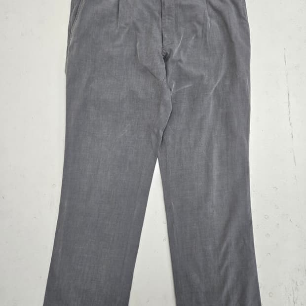 버버리 그레이 남성 정장 바지 슬렉스 면바지