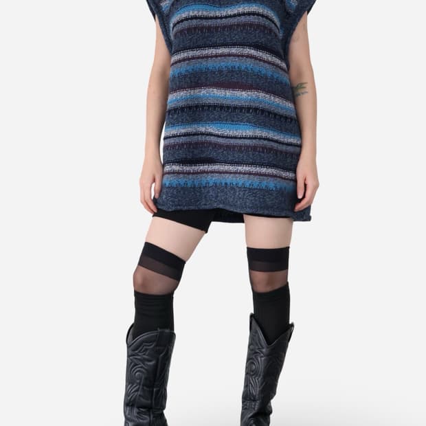 Alpha Vintage Stripe Knit Vest