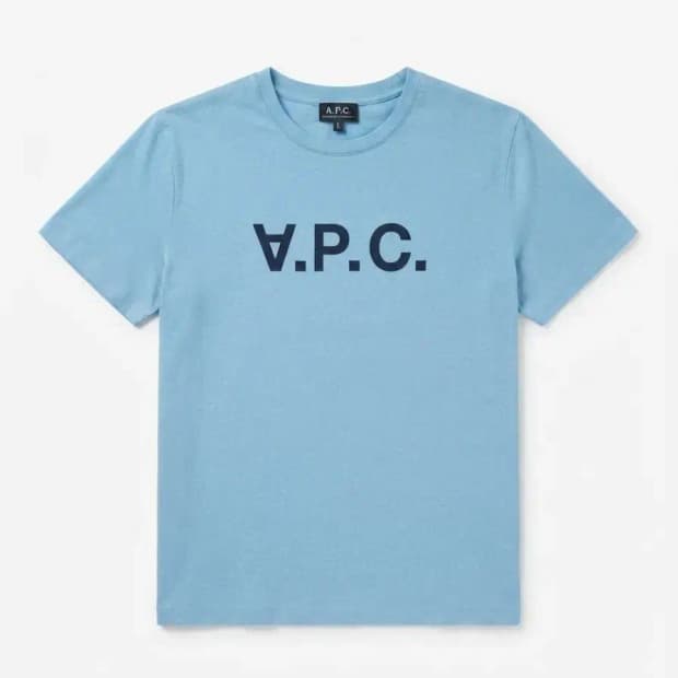 A.P.C. VPC 반팔티 하늘색 L