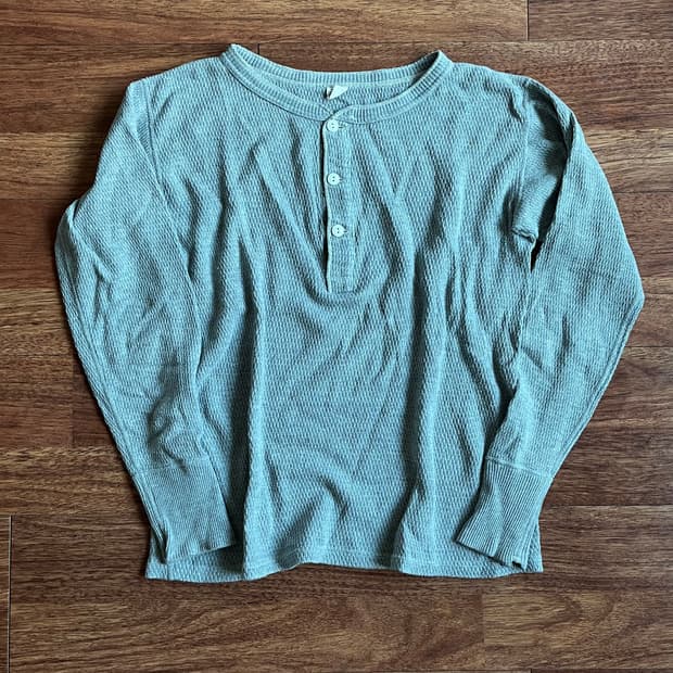 웨어하우스 헨리넥 써멀 와플 긴팔 롱슬리브 Warehouse