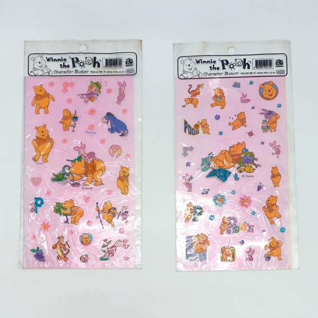 곰돌이 푸 위니더푸 다이어리 꾸미기 스티커 고전문구