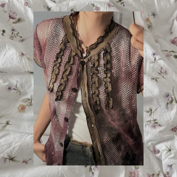 dark purple blouse