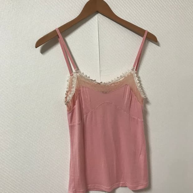 baby pink lace sleeveless 