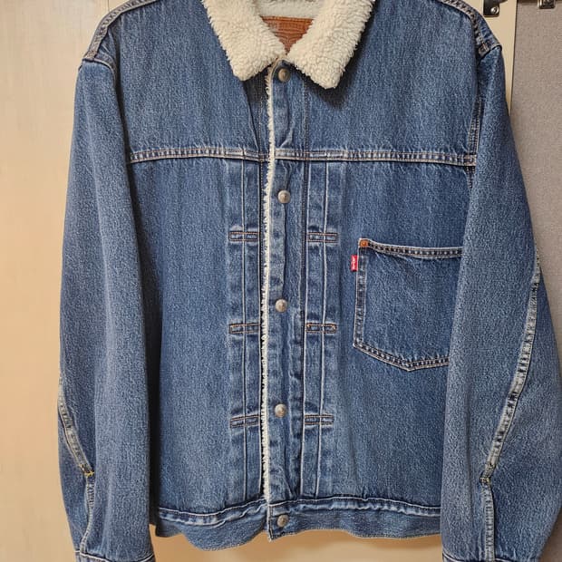 리바이스 타입 1 쉐르파 데님 자켓 XL