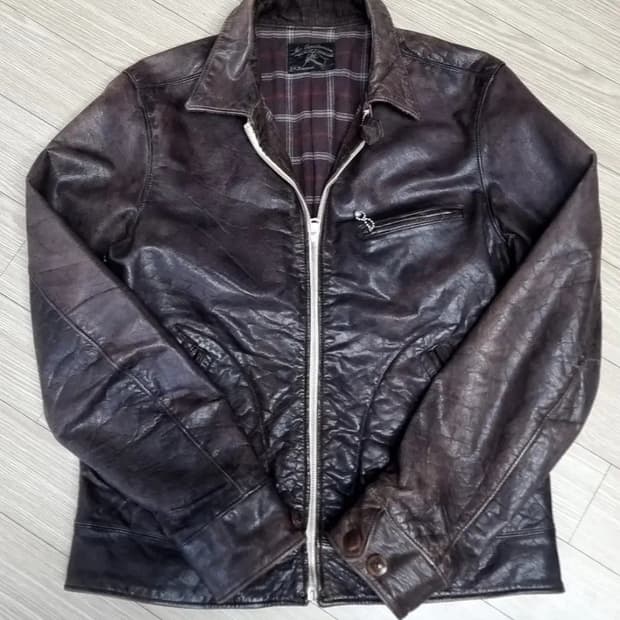 일본제 제너럴스텐다스 50년대 복각 스포츠 소가죽자켓(95)