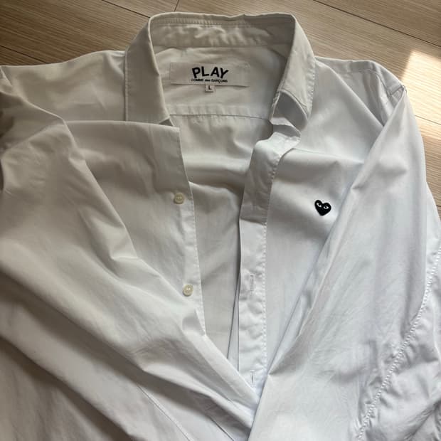 꼼데가르송 플레이 셔츠 L