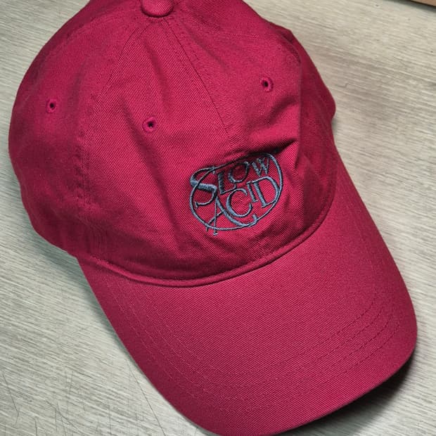 슬로우애시드 볼캡 레드