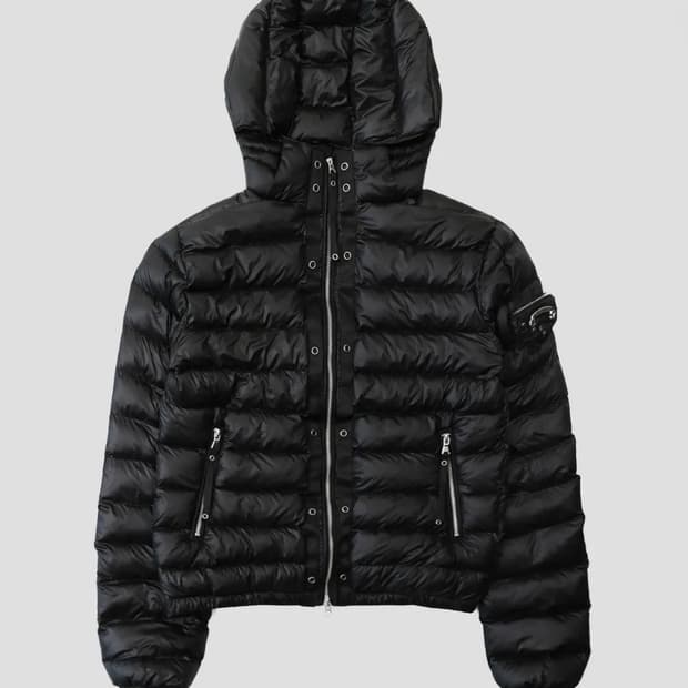 Badblood 바이퍼31-1 라이트웨이트 후드 푸퍼 블랙 S size