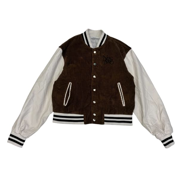 노이아고 코듀로이 바시티 자켓