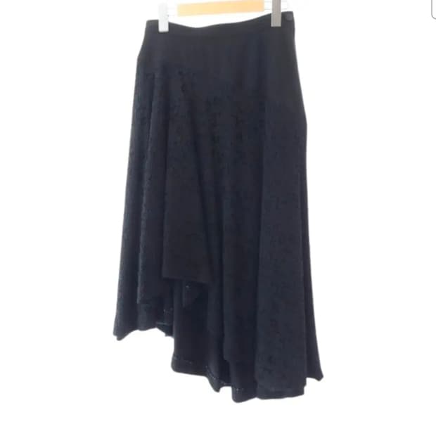 꼼데가르송 자카드 비대칭 스커트