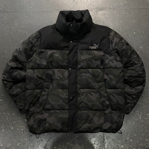 100-105 푸마 밀리터리 카모 패딩
