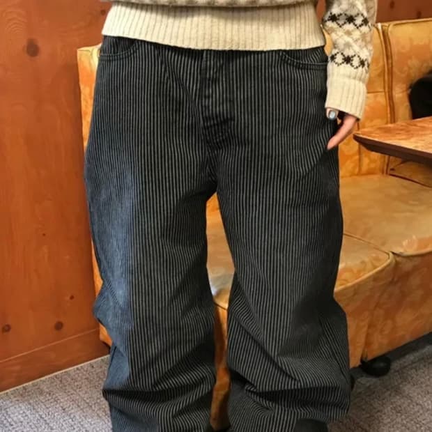 카펜터 스트라이프 팬츠