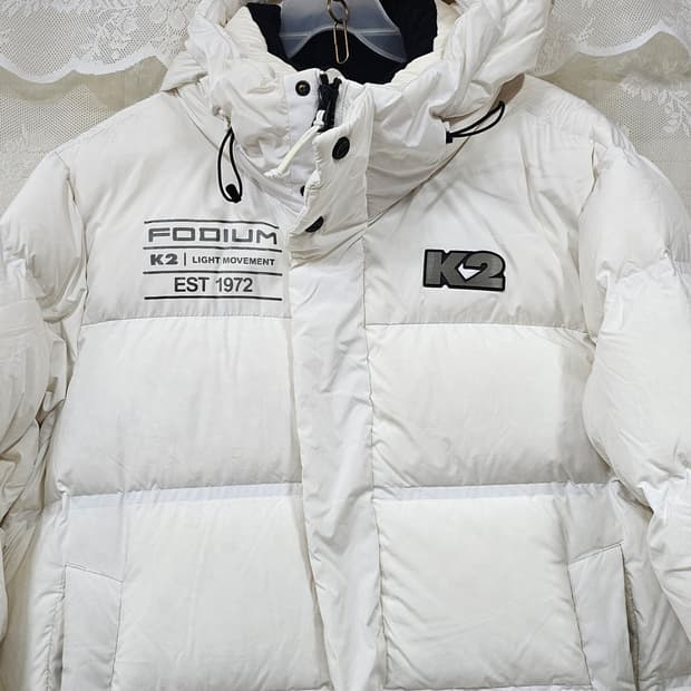 K2 화이트 롱패딩 