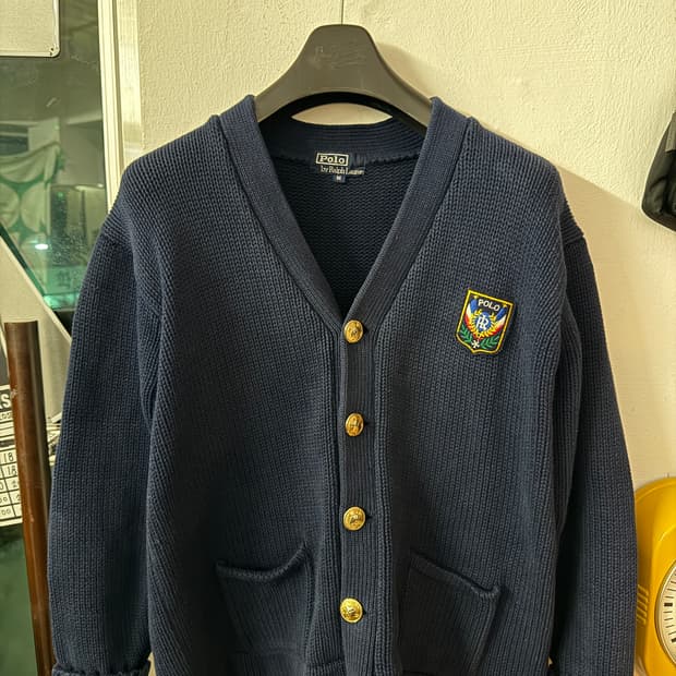 폴로 랄프로렌 UK 프레피 가디건 M