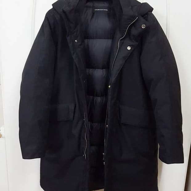 지오지아 다운 롱패딩 블랙 95-100