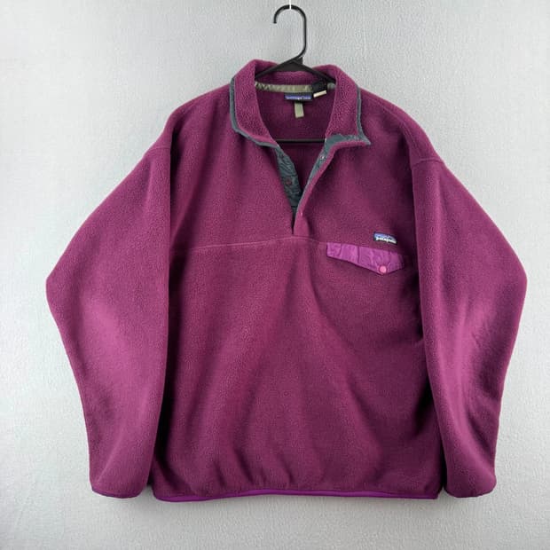 90s 자메이카 파타고니아 신칠라 스냅-T 마젠타 퍼플