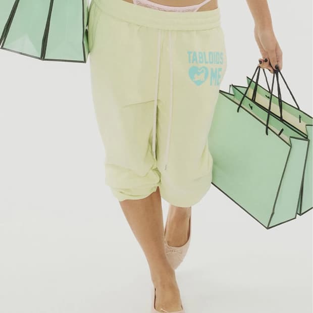 Sweet Kitty Jogger Pants Acid Yellow
