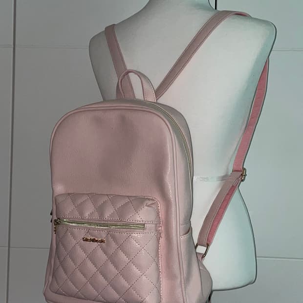 딸기우유 연핑크 갸루 핀터깔 백팩 가방