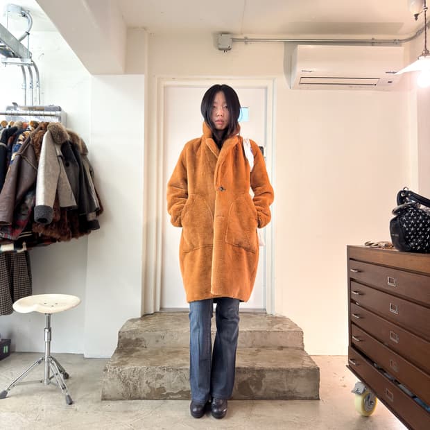 HYSTERIC GLAMOUR Shearling Coat/ Os