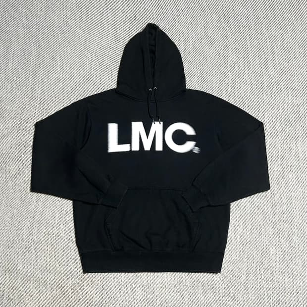 [L] LMC 엘엠씨 블랙 무빙 블랙 미드웨이트 후드티