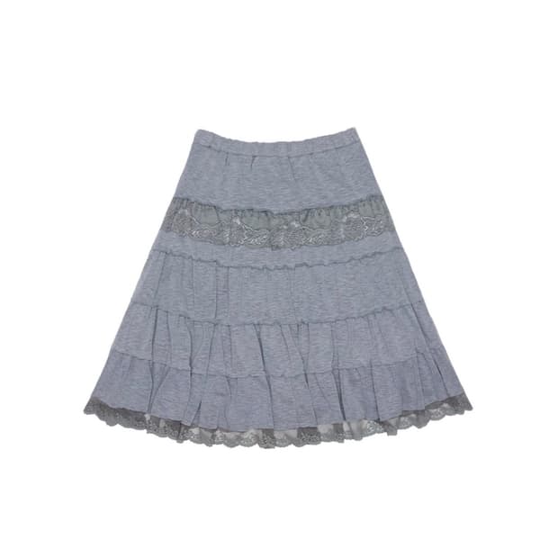 콜로신스 TALE MIDI SKIRT MELANGE