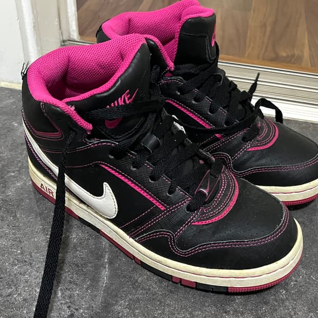 나이키 하이탑 블랙핑크 스니커즈