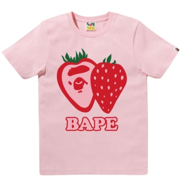 오늘만 8만원)) 베이프 스트로베리 반팔 미실착