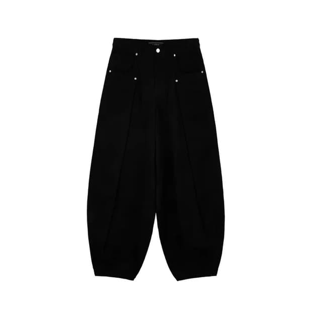 [아이돈워너셀] 벌룬 팬츠 블랙, 1