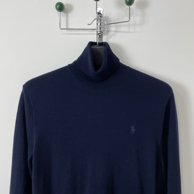 폴로 랄프로렌 메리노 울 터틀넥 니트 