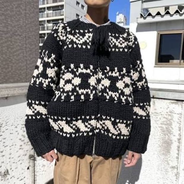 [40]올드조 OLD JOE HAND COWCHAIN SWEATER