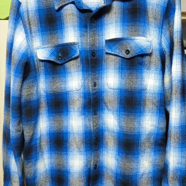 빈티지 옴브레 체크셔츠