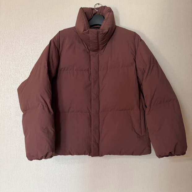 유니클로U 패디드볼륨재킷 브라운 XXL