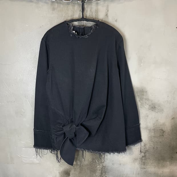 마르케스 알메이다 로우엣지 타이 데님 탑