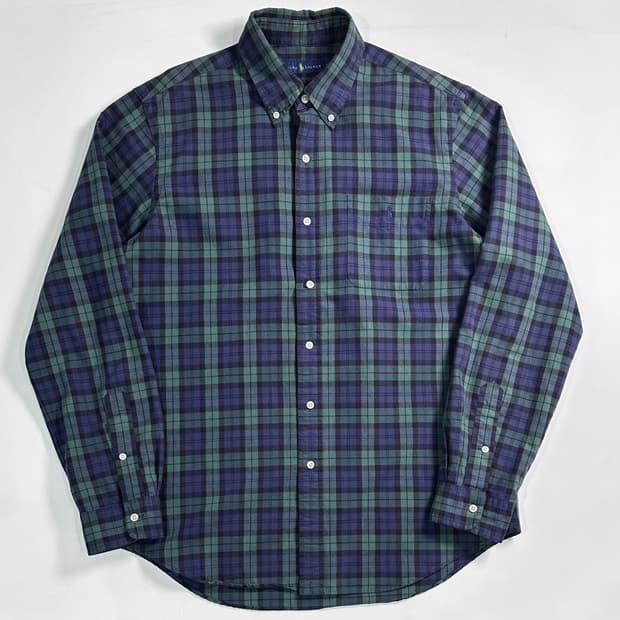 폴로 랄프로렌 블랙와치 옥스포드 셔츠